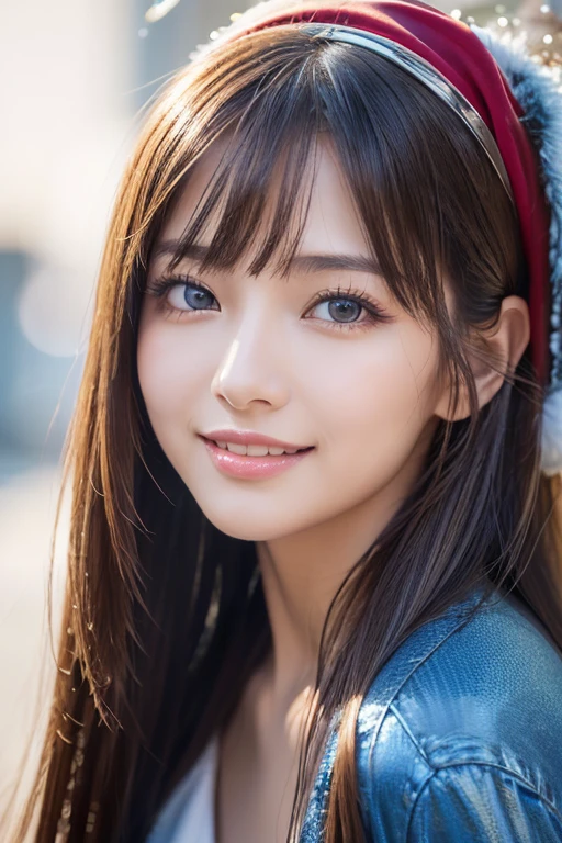White and beautiful skin、Small areola、Small nipples、Blue Eyes、smile