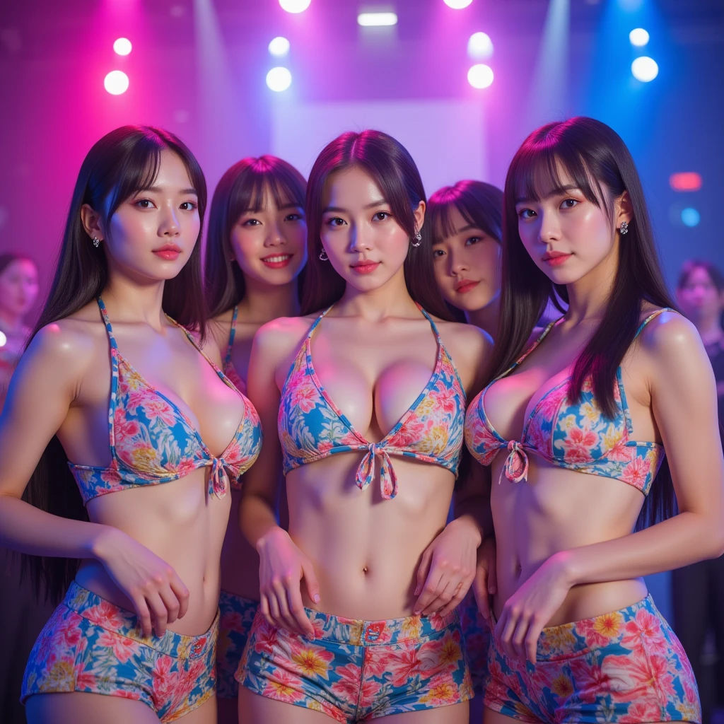 ((ExtremelyDetailed (PUNIPUNI KAWAII 12 Girls in a row:1.37) Shibuya Hachiko-mae scramble crossing)), (masterpiece 8K TopQuality:1.2) (ProfessionalPhoto:1.37), {(Standing Full Body:1.2)|Dancing}, Different types of hair colors, {(White(skinny school swimwear))|SchoolUniform|Tutu}, {Hidden Hands|Corrected BabyLike hand}, (Joyful Expressions LifeLike Rendering), PerfectLighting (RainbowColor particles:1.2)(Dazzling Blurred ColorfulLights) MotionBlur BREAK (Acutance:0.8) Impeccable Radiant PearlSkin with Transparency . (((no extra limbs)))