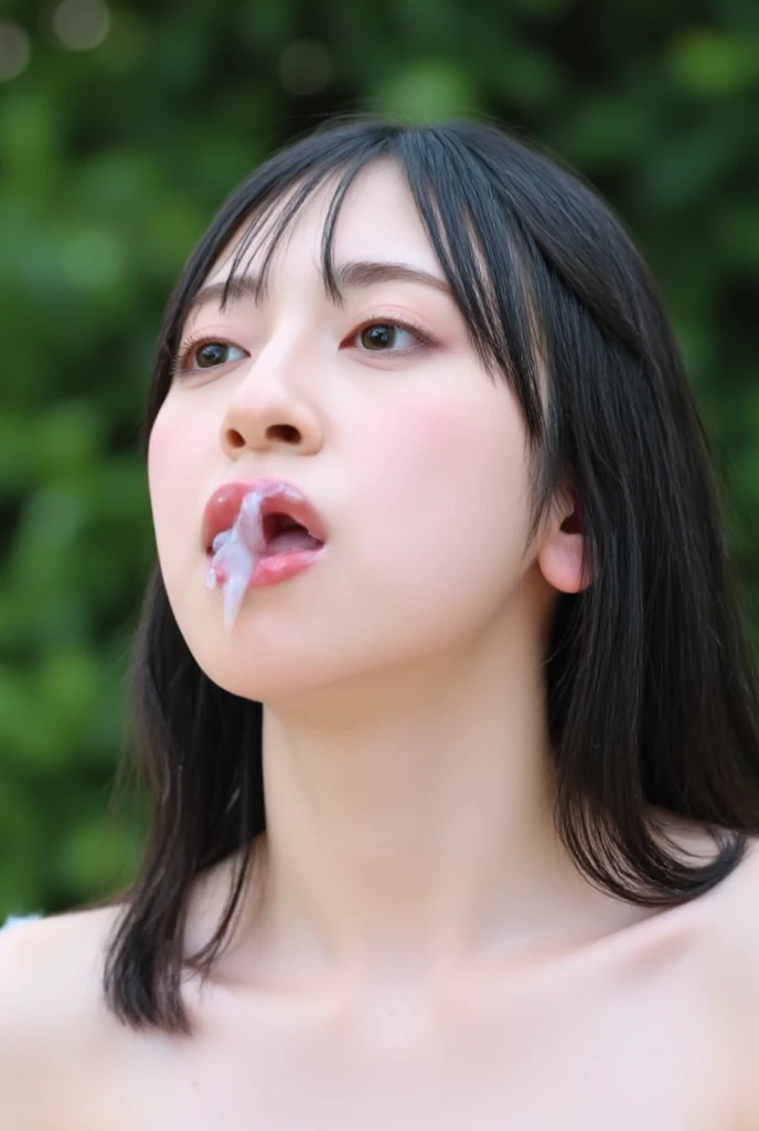 Japanese 15 year old  girl idol，Completely naked，on stage，lolicon，beautiful nipples，Pink sausage in front of a beautiful girl，Blowjob of thick sausage while crying，Squat down and put the sausage in your vagina，tears flow down my cheeks，it hurts，sad，accept，big breasts