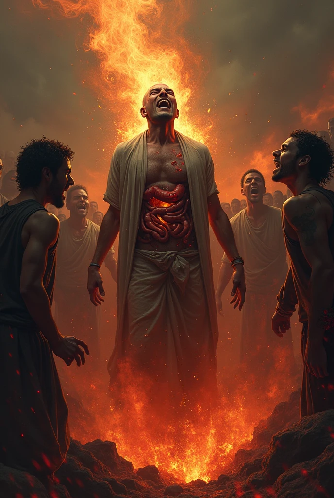 men in hell crying out for mercy