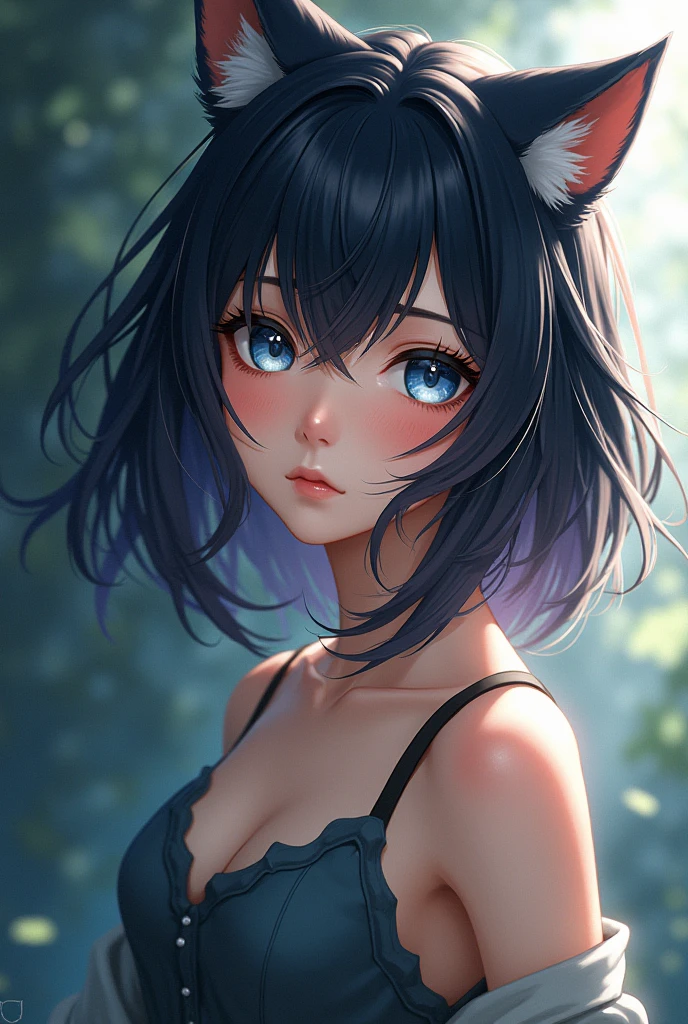 (Masterpiece, Best Quality:1.2), Photorealistic, Refinement, Cat Ears female, female, swimsuit,full body, delicate face, fine eyes, sharp pupils, realistic pupils, face light, realistic skin, firm skin, ultra detail, depth of field, bokeh