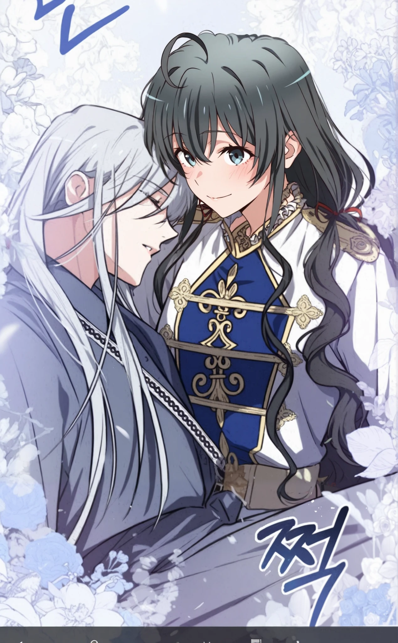 Yukinoshita yukino head with a very black hair
