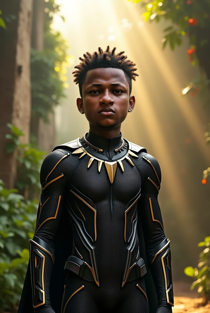 Realistic portrait of a 7 yr old Black girl in a x men suit, super athletic body,best art portrait ever, super detailed, very baby face beautiful, random background,in 8k, full body, using powers.