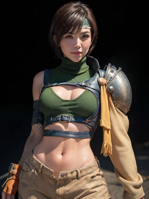 ((Masterpiece, Best quality)), (1girll), ((Mature female)), big breast, pony tails, ((is dressed in armor)), cleavage, Curvy, Wide hips, Thick thighs, midriff, thigh band, Boots, clutching a sword, Sword fighting stance, En plein air, adventurer, cavalier, forest,dungeon background, Nature, medieval time, reflective light, Ray tracing, Delicate background, view the viewer, Cowboy shot,