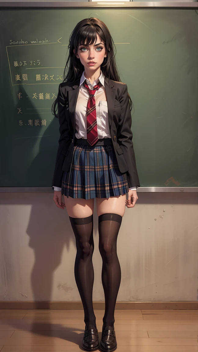 Glasses,-yeld giBlack thigh-high socks,Japanese,Wet school swimsuit,sexy,