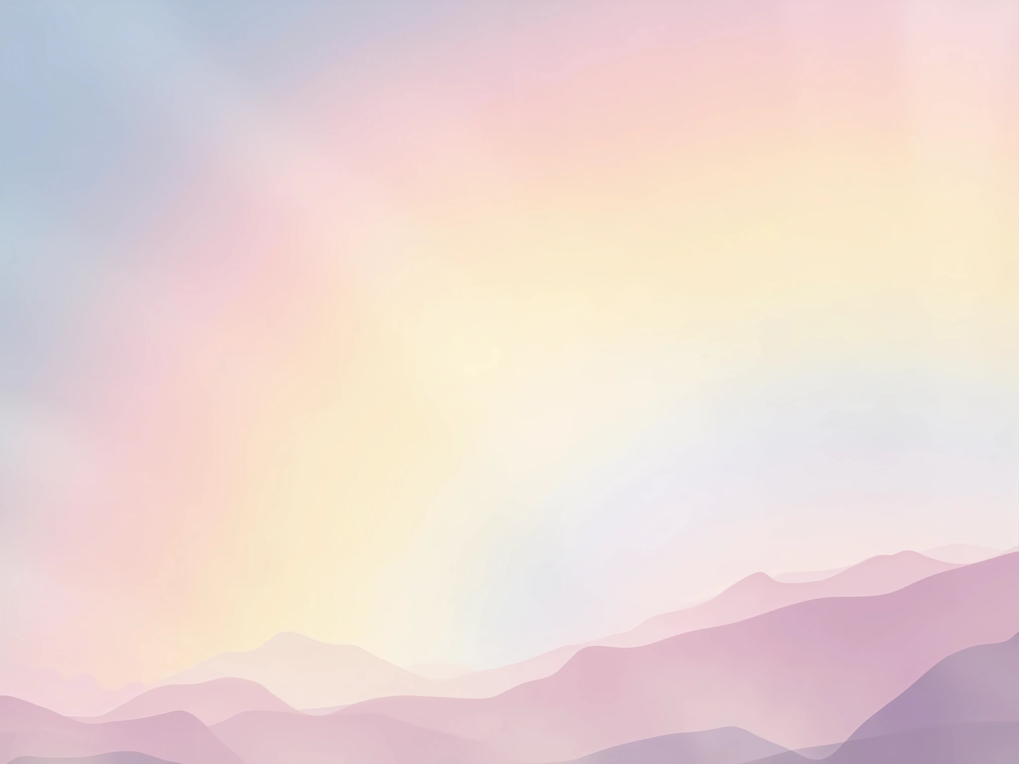  I think it would be nice to design your own design or apply these effects in a design tool .A faint rainbow, A soft and luxurious background image that feels like a spring day.Comfortable and clear images.
Subtle mauve ,green,Mint ,Because each pastel color, such as pink, gives a soft and calm feeling,   You can add luxury to the background. .
 You can use a gradient effect so that each color can be connected smoothly . Light comes in softly . The picture quality is very good.Great image quality 

