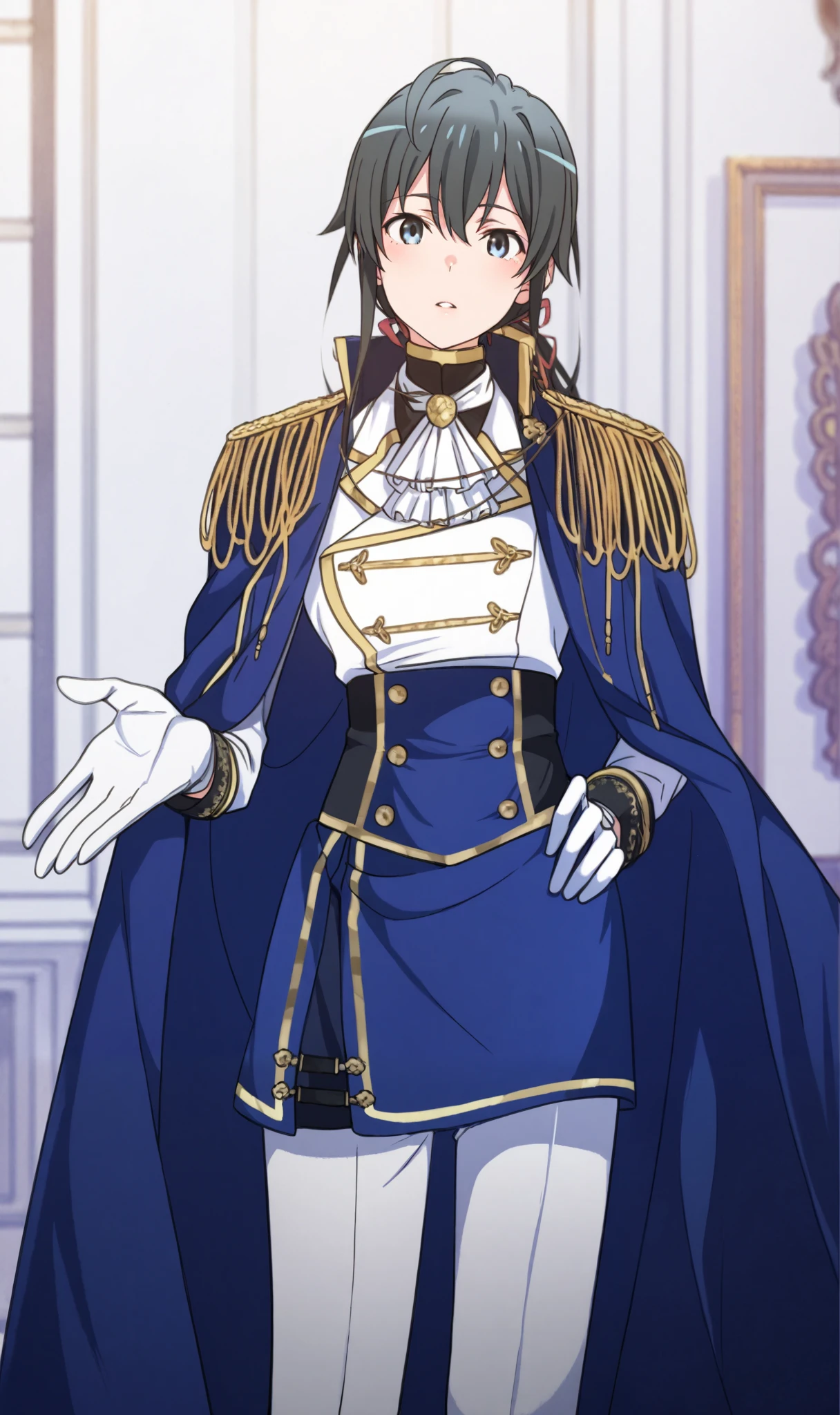 Yukinoshita yukino head with a very black hair