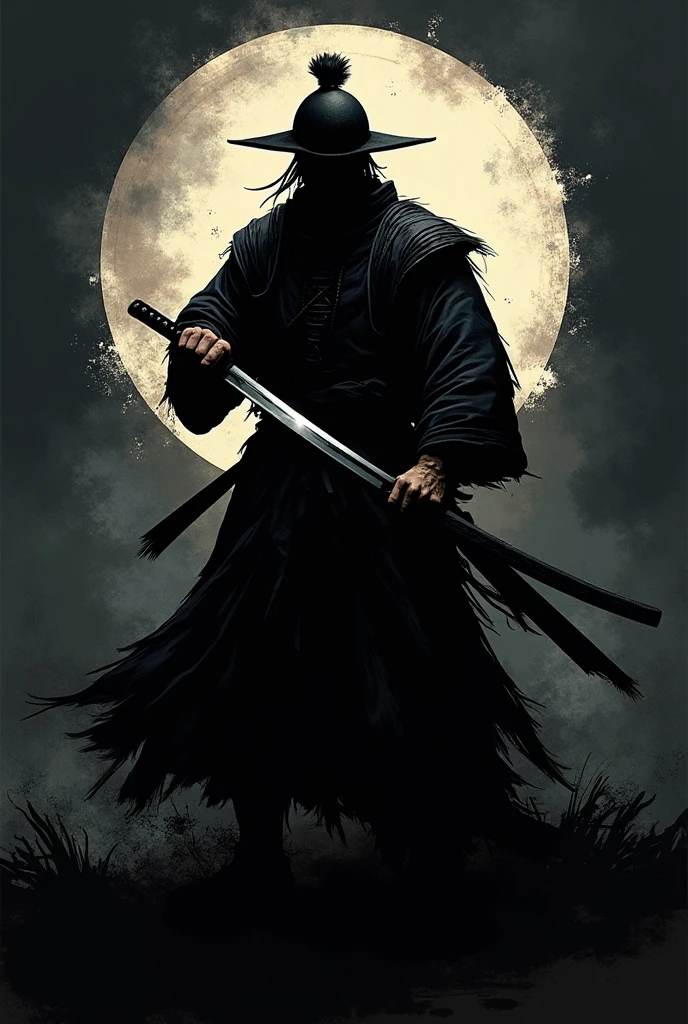 Crew logo NAME FNK9_ SAMURAI WITH KATANA IN THE SHADOW