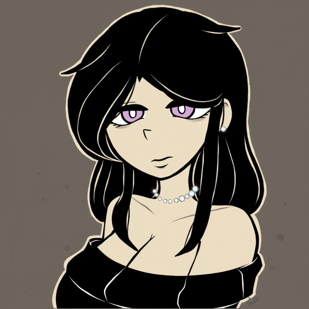 my hero academia ,Female gender, black hair,grey eyes,men&#39;s hair, a look would be