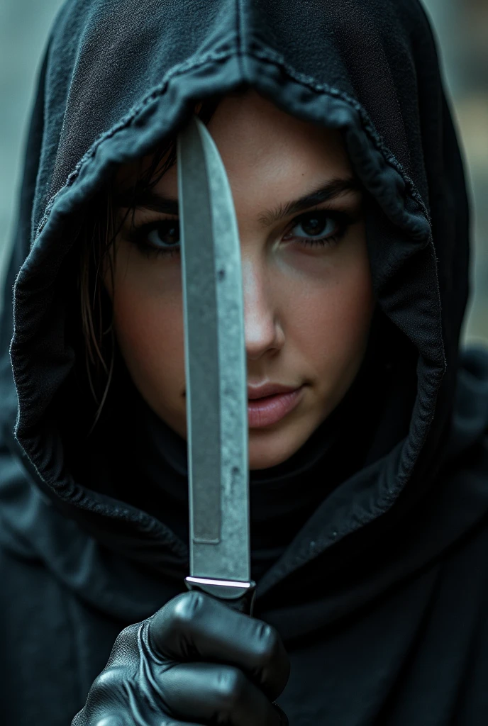 Generate an image of an enchanting female handgunner sorceress. She combines the rugged charm of a sharpshooter with the mystical allure of a spellcaster. Clad in a sleek, form-fitting outfit that blends leather and magical fabrics. Her long, flowing hair dances with sparks of magic, and her piercing eyes captivate with a bewitching glow. hogtied, (otm gag:1.4), laying on stomach, in a moonlit forest clearing, she exudes an aura of deadly precision and irresistible allure, ready to cast spells and fire enchanted bullets with equal prowess. Inspired by the works of (Annie Leibovitz:1.4) and (Thomas Kinkade:1.3).