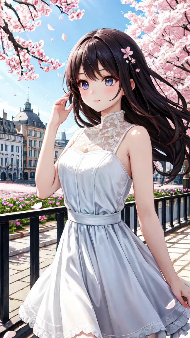 Second meeting,{masterpiece},{high quality},{Perfect Face}MECA Girlfriend,cute,Wedding dress,Italian restaurant,I'm staring at you,Wine in the right hand,{Perfect hands}