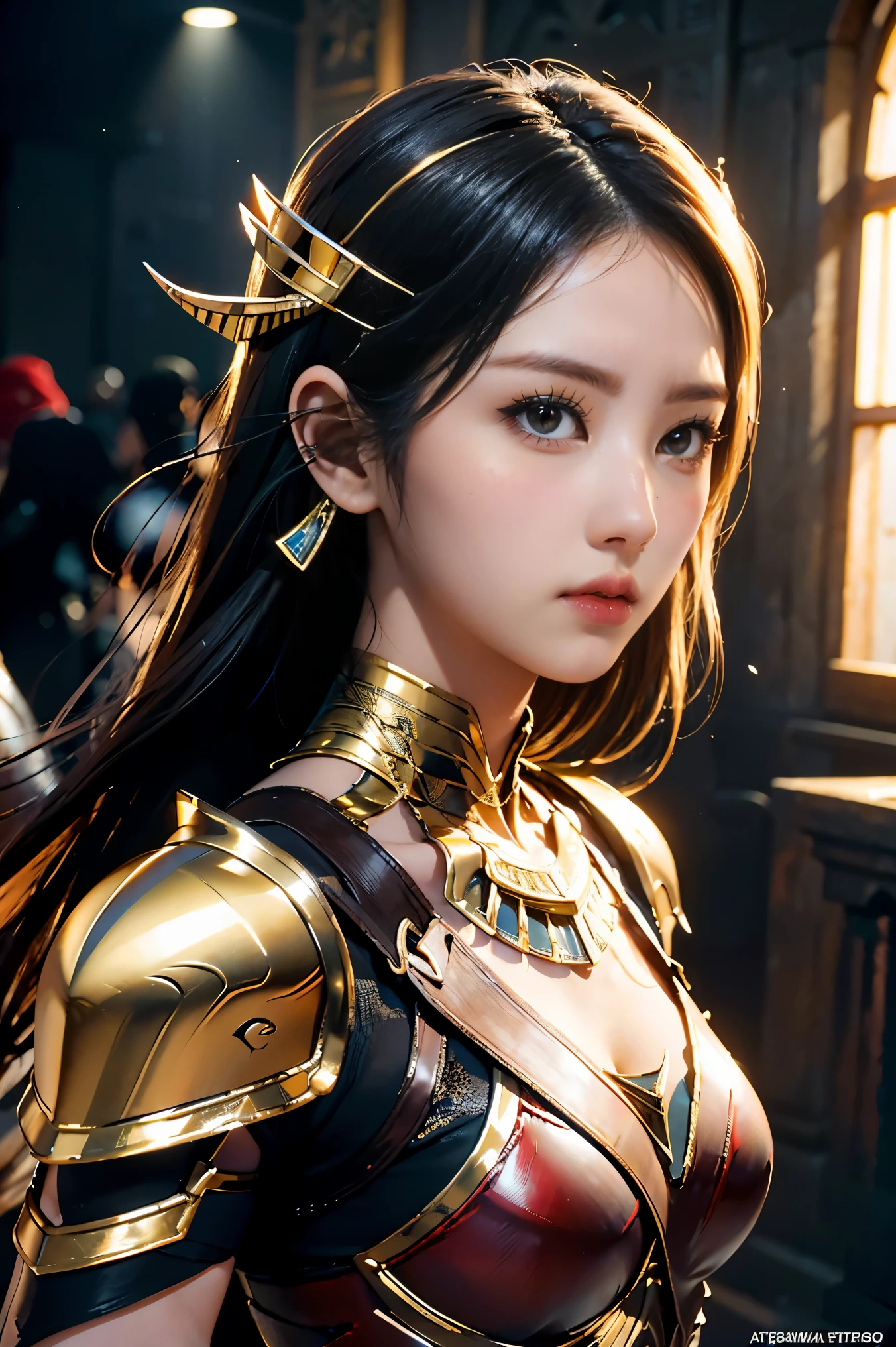 8k,Egyptian women warriors with very big breasts, very beautiful( just like the real thing ),Black very big chest armor,realistic skin,Luxury black pants,big, Long black spear,Red and white tattoos all over the body( big body ), sexy, Muscular and Slender Body , toned abs ,Black shoulder pads,Black waist armor,Black leg armor,masterpiece, HIGH QUALITY PHOTOGRAPHY REALISTIC RAW PHOTO 。 bright color,Wide range of colors, Backlight, Cinema Lighting, film grain, Born, 50mm lens, Nikon D850 ,realistic skin, Fantasy art, Character Art , ultra high definition, desert, ultra high definition, Surreal,Egyptian Goddess, dynamic pose, Action Scene , battle pose, Amazing Artwork、((Kyoto Panel Style))、Wind effects:1.9、 cloud effect :1.2、Full Rendering、Wax painting 、 Unreal Engine 、BEAUTIFUL ARMOR PATTERNS AND DECORATIONS , Surreal,Armor details, super A high resolution, Professional Quality High Resolution 、 perfect contrast 、 perfect lighting、 perfect composition、 perfect skin、Perfect means、 Perfect Breasts 、perfect hair、perfect face、Realistic facial features, top quality, slim figure, Create your perfect body shape,Perfect hand shape, Anatomical Body Balance , very detailed face , highly detailed eyes , beautiful lips, SUPERIOR LIGHT PARTICLES ,Cinema Lighting,Compensate, ultra high definition,超realistic skin, close-up of a sexy woman, dynamic pose,Hard and strong abdominal muscles,Brown Skin,Egyptian women,