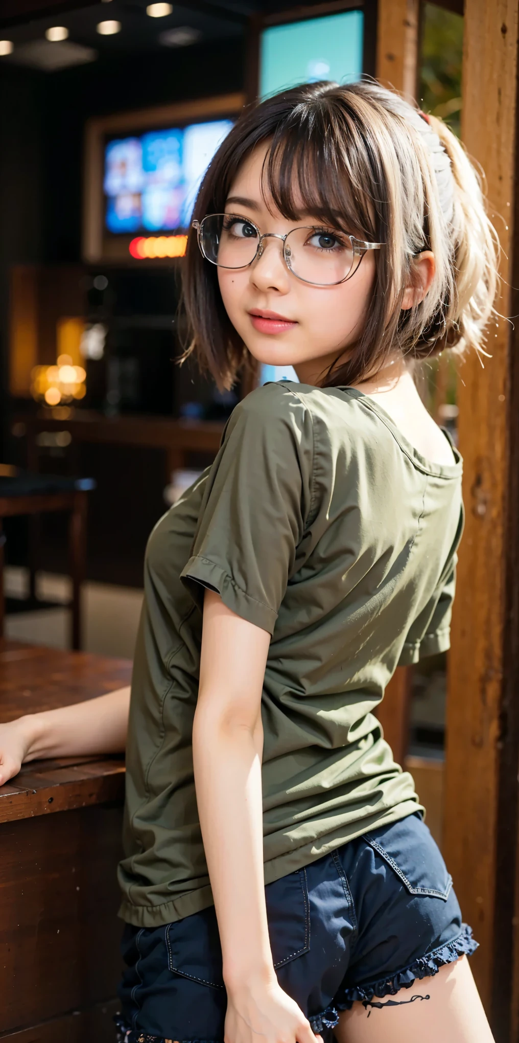 (Completely live action:1.37), (Amazingly realistic textures:1.37), (masterpiece, best quality:1.2), (8k uhd, 16k, 32k, ultra high res), amazingly realistic skin, amazingly realistic photo, superrealism, (photorealistic:1.37), (RAW photo), ultimately realistic, (ultimately realistic all details), (ultimately realistic all textures), super realistic lighting, super realistic shadow, (japanese girl:1.5), (realistic idol face), smiling, happy, super realistic face, ultimately realistic skin, ultimately realistic eyes, (mascara:1.35)ultimately realistic background, ultimately realistic detail up, (kkw-ph1:1.25), (GotouMaki:1.25), (Canon EOS R6, 85mm, 1/200s, f/5.6, ISO 1600), (tattoo), (mechanical armor:1.37), (sel-frame glasses), (blue eyes:1.2), (silver hair:1.3),