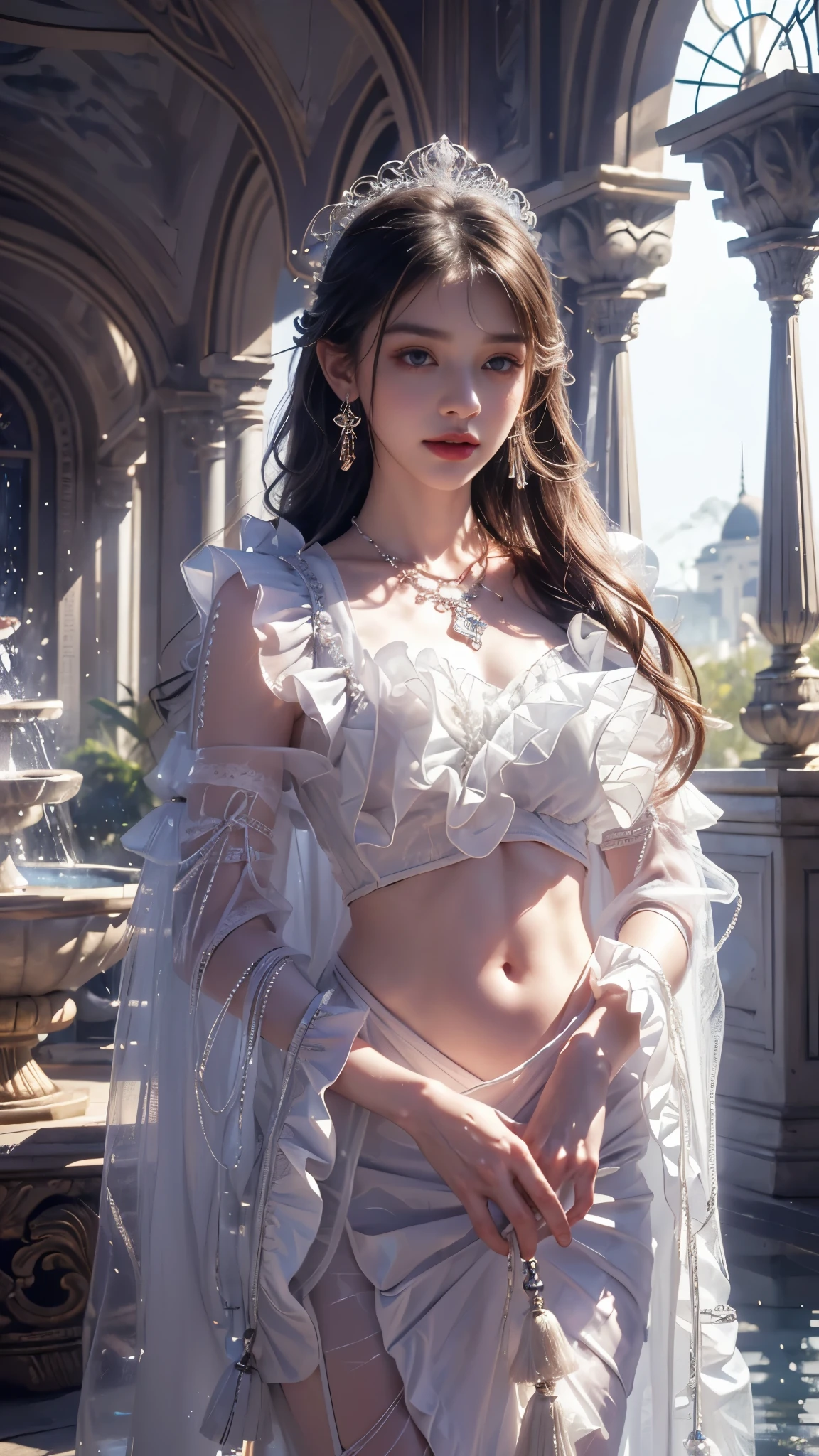 small tits, sheer tulle wedding dress, delicate lace detailing, elegant veil, romantic garden setting, soft natural lighting, dreamy atmosphere, fine art photography, ethereal colors, graceful movements, subtle beauty, gentle breeze, intimate moments, loving gaze, eternal love, bridal bouquet, timeless elegance, enchanting scenery, whimsical touches, intimate celebration, joyful tears, candid emotions, cherished memories, exquisite details, romantic ambiance, delicate embroidery, intricate beading, flowing train, delicate straps, perfect fit, modern and elegant silhouette, ethereal veil, delicate tiara, radiant bride, confident and happy, everlasting love. (best quality, highres), (romantic, fine art), (soft, pastel), (natural, dreamy), (subtle, ethereal), (intimate, enchanting), (graceful, delicate).