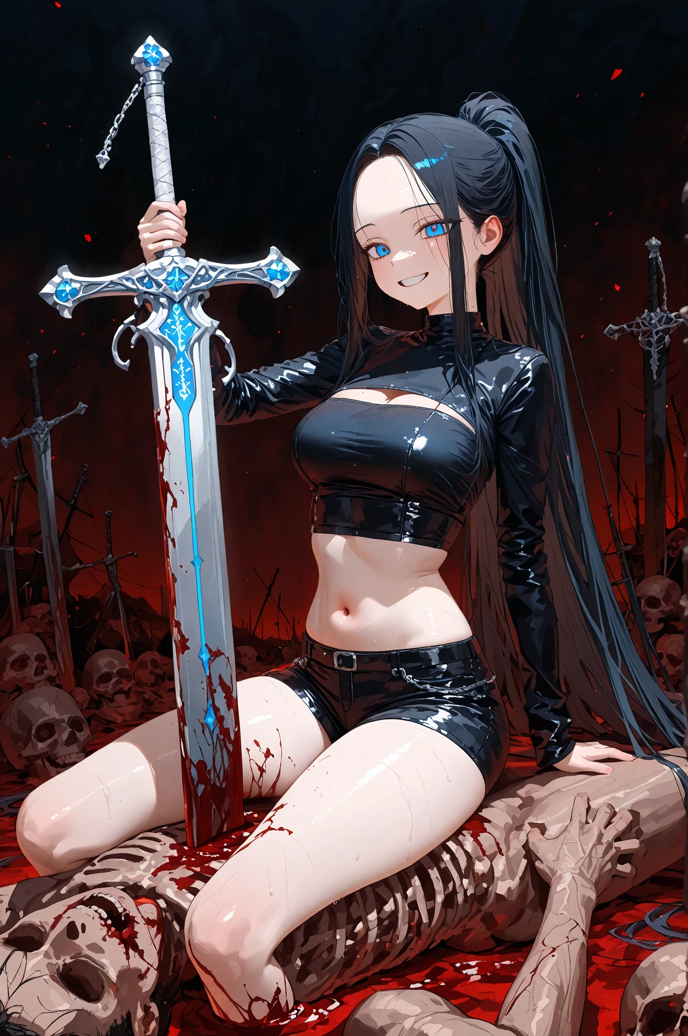 Chains and bloody axe