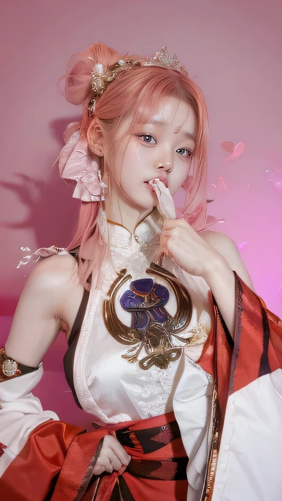 Masterpiece, Best Quality, Extremely Detailed 8k, Ultra HD, Ultra-detailed, Highly Detailed, Ultra High Realistic, Ultra-realistic, Hyperrealistic, Hyperrealism, (1girl:1.5), (Solo:1.5), (Beautiful Rosy Zhao:1.5), (Beautiful Cute European:1.7), Anatomically Correct, (Detailed Realistic Skin Texture), (Realistic Big Breasts), Slender Abs, (Closed Mouth:1.3), Nsfw, Dynamic Pose,