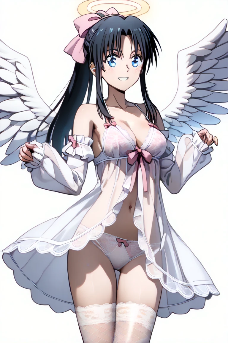 cute little、 lightsmile,Beautie, Anime style, ghibli-like colors, Blazer Uniform、17 age、I'm inviting、on the bed、A dark-haired、White underwear、Take off your underwear halfway、You are showing me your pubic area、Straight hair、Glamour、is open、Colossal tits、de pele branca、Black socks、Eagerness to show、I'm excited、wide-open legs、Very embarrassing、red blush。 Best Quality , Textured skin、 Super Detail, high details, High quality、、masturbation、Crotch facing me,