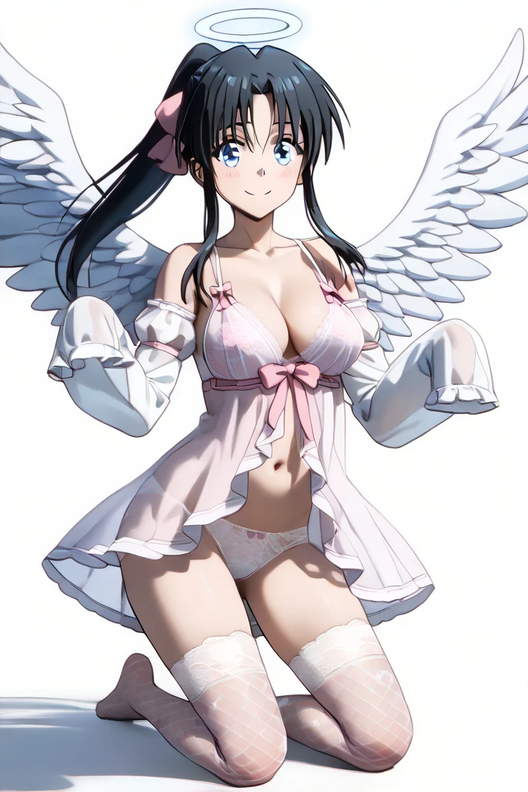 masterpiece, highest quality, Perfect Anatomy, (exposed breasts)(large nipples)lactation, (slender girl)solo, low(frilled apron), (small hip), (partially visible vulva), (crotch wedge)(wedgie)clitoris(labia), (sunny yard), (better lighting)