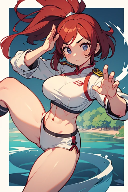 The omniscient and omnipotent divine girl jumps、Severely torn clothes are scattered around、Unstable buoyancy sandstorm、Amazing dynamism、Amazing Angle、Butt Focus