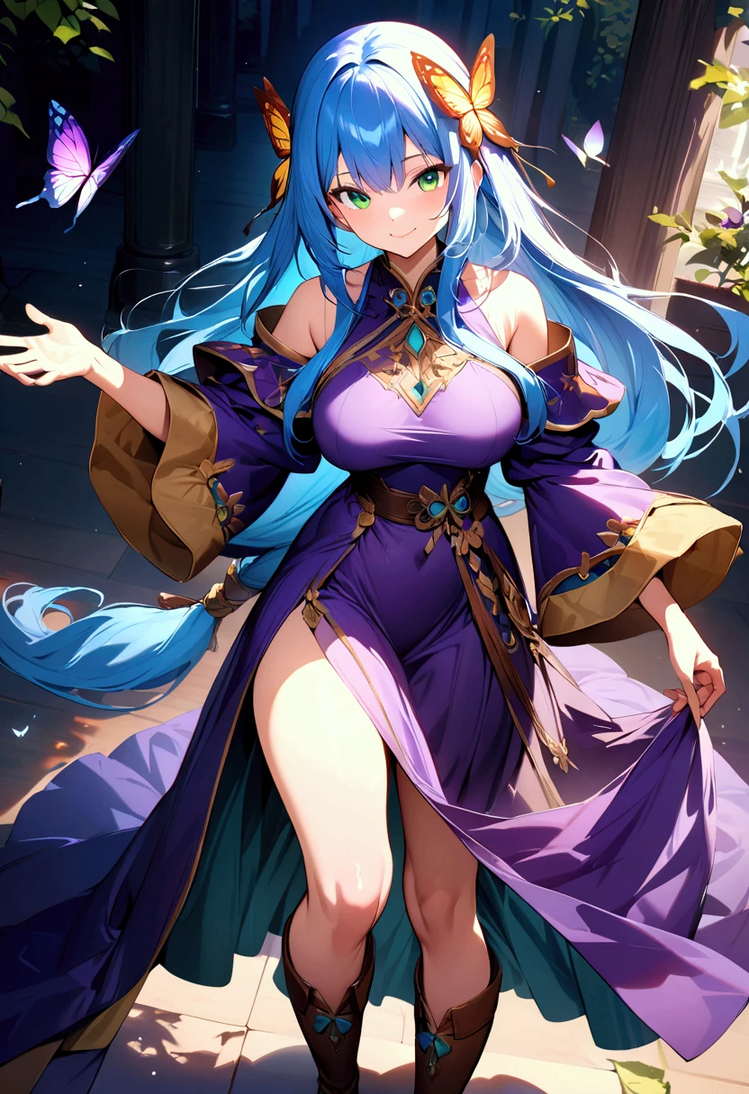 ((anime artstyle)),(Masterpiece),(Best Quality), (Super Detail),((Very Delicate and Beautiful)),Focus on character,Dynamic Angle,Looking at viewer,((Solo)),standing,((full body)),((one fairy tale princess in beautiful detailed gorgeous ball gown with voluminous skirt)),detailed face and eyes,(fairy wings),jewel-like eyes,((Very Long voluminous Hair)),gorgeous embroidery and lace,See-through,ornate ruffles,(Gorgeous jewelry ornaments),luxury hair ornament,luxury tiara with jewels,(gigantic breasts,Long breasts),(outdoor,fairy tale forest),fairy tale atmosphere,full body,(((beautiful detailed jeweled gorgeous ball gown with voluminous skirt))),