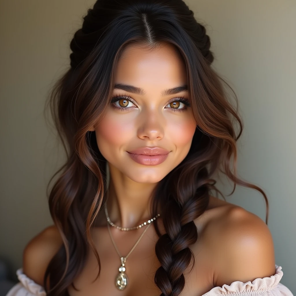 Sexy girl with tied hair