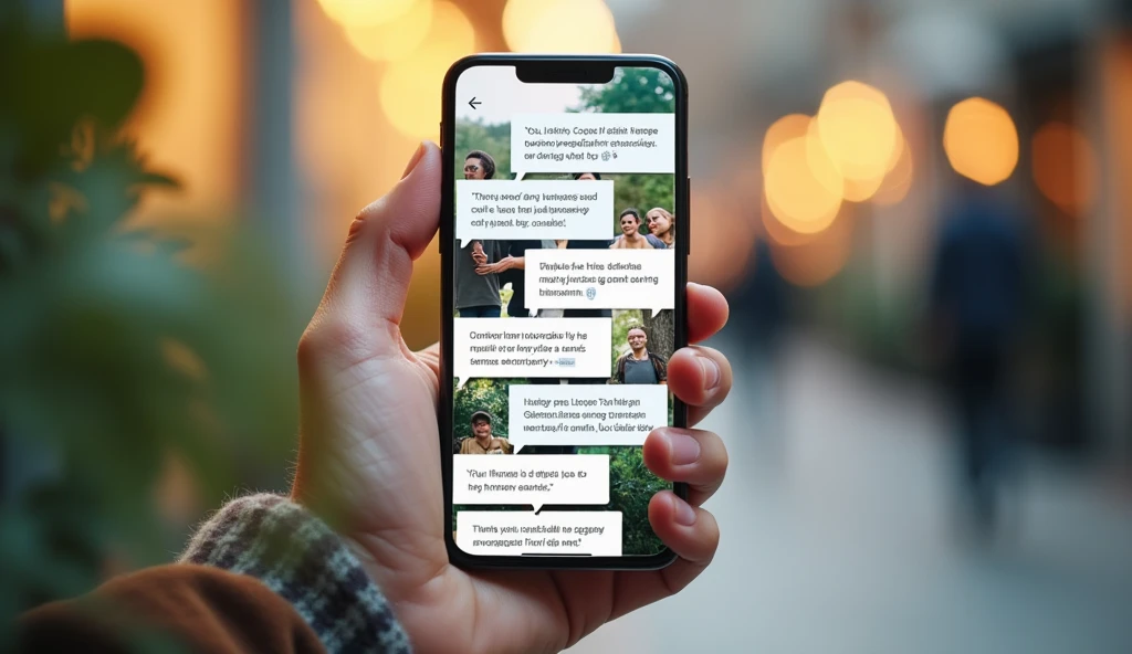 A vertical 9:16 realistic collage-style image showing multiple screenshots of messages or testimonials on a smartphone, expressing gratitude and showing financial success stories. The background is slightly blurred to keep focus on the messages, with space at the top for text overlay.