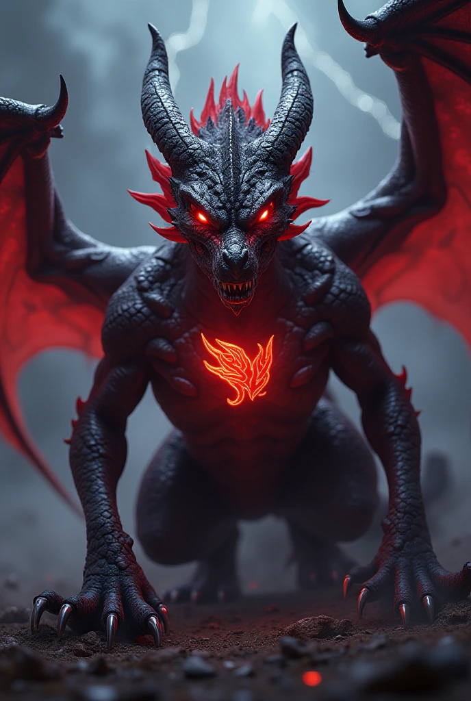 Dragon is holding code 
ward logo

