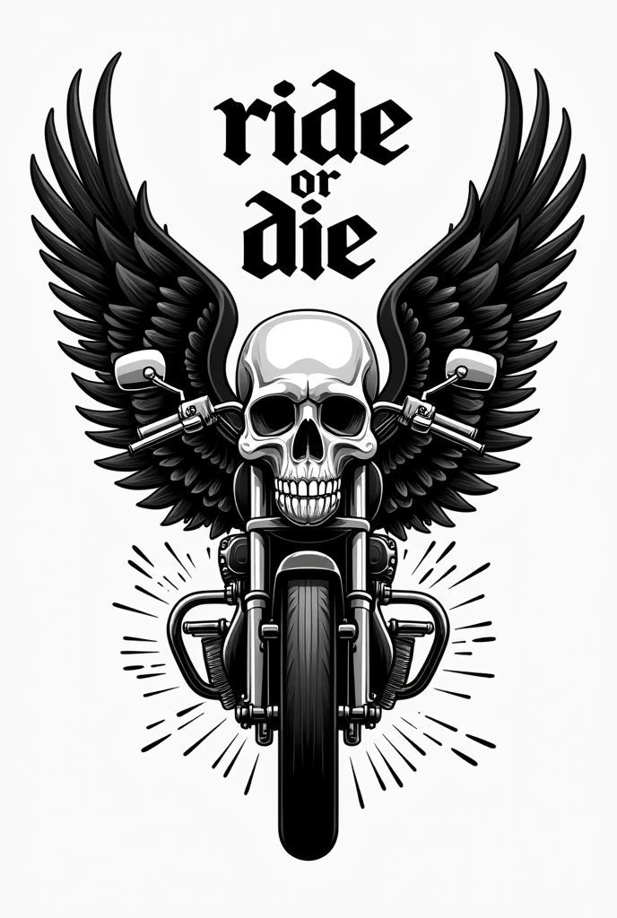 T-shirt designs, Fully editable vector illustration of vintage biker skull with wings and pistons emblem on white background, image suitable for emblem, insignia, crest, graphic t-shirt, tattoo or t-shirt design