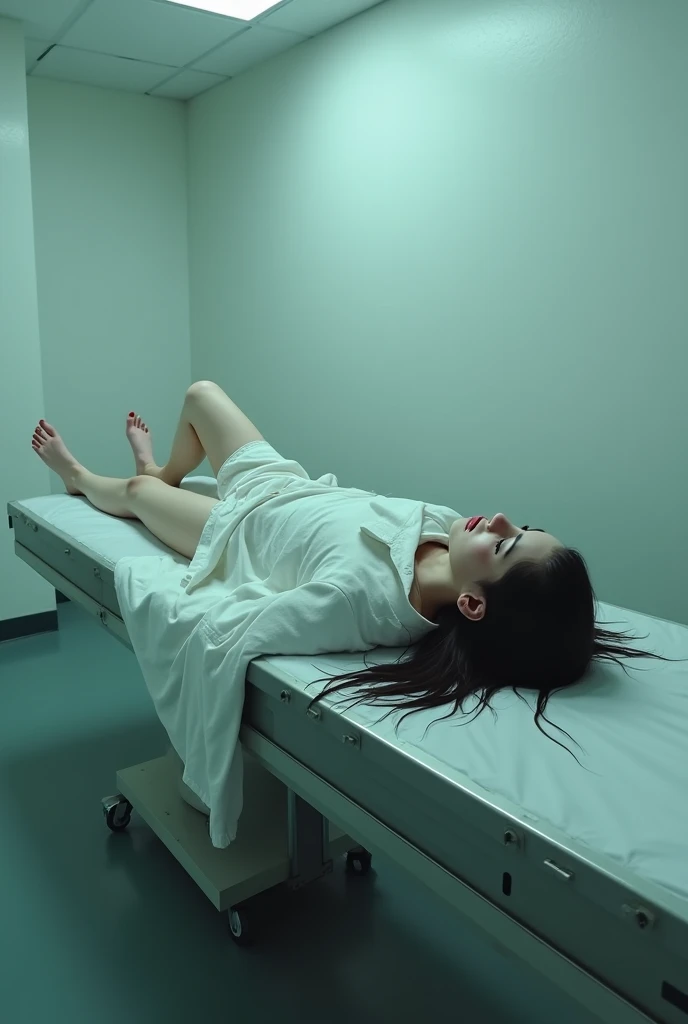 Creppy nude hospital goth woman
