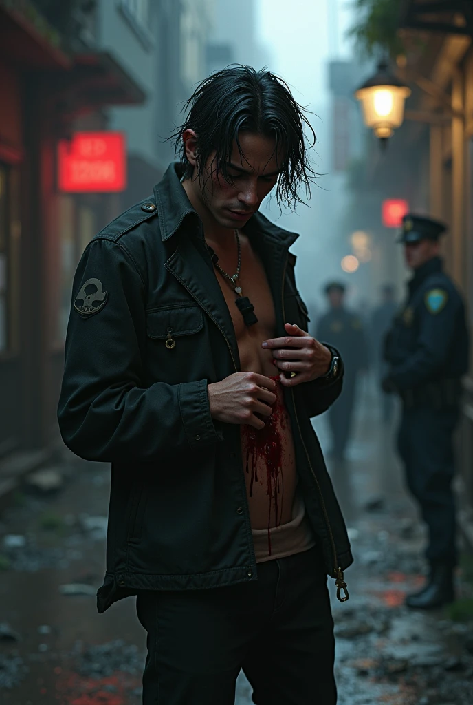Elliott, now older and scarred by war, walks through dark and decaying alleys, where the light barely penetrates. He enters clandestine clubs, full of mysterious figures and practices of carnal pleasures.