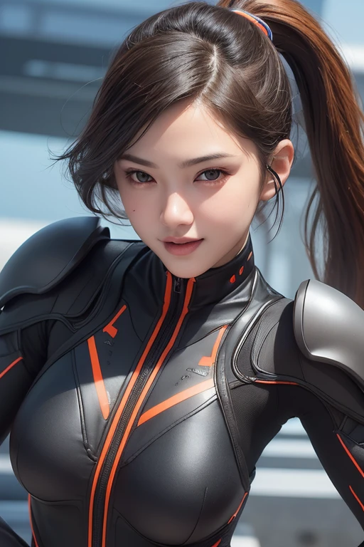 (High resolution,masutepiece,Best Quality,extremely details CG, Anime, Official art:1.4), Realistic, Photo, amazing fine details, all intricate, gloss and shiny,awesome many layers, 8k wallpaper, 。.3D, sketch, kawaii, Illustration,( Solo:1.4), perfect female proportion,villainess, (Fusion of dark brown cockroach and lady:1.4), (Brown cockroach form ready:1.2), (Brown cockroach woman:1.2), (Fusion:1.2), (Solo:1.4), (Evil smile:1.2), muscular, Abs, (cockroach brown exoskeleton bio insect Suit:1.4), (Cockroach brown exoskeleton bioinsect armor:1.2), (Brown transparent cockroach wings:1.4), (Brown cockroach antenna:1.3),mecha musume,Sexy_race_queen,nun,high leg latex leotard,Chun-li,ninjartist_Suit,1girl in