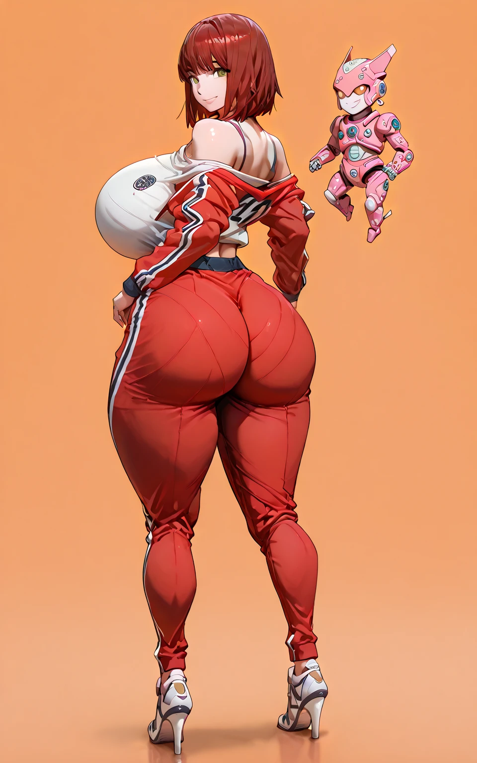 poison, (long sleeved bright pink and gold trimmed leather jacket with letter logos), (extra long and thick pink hair), (purple and gold pleather pants with open fly and pockets), platform sneakers, endomorphic woman, (huge muscle:1.5), (futanari:1.5), huge balls, zoo, many balloons, happy, happy, perfect quality, clear focus (clutter - home: 0.8), (masterpiece: 1.2) (realistic: 1.2) (bokeh) (best quality) (detailed skin: 1.3) (intricate details) (8K) (detail eyes) (sharp focus), (happy), full body shot, running down trail, sneakers, (blow bubble gum:1.5), bodybuilder
