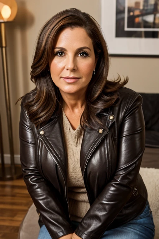 memav1, older woman, brown leather jacket, dramatic light,
realistic, highly detailed,
<lora:MeanMary_memav1:0.8>