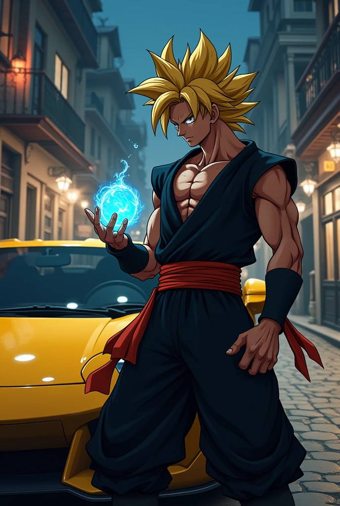 a close up of a cartoon character with a yellow hair, super saiyan, super saiyan goku, super sayan, super sayian goku, super saiyan 3, going super saiyan, dragon ball concept art, dragon ball artstyle, 4 k manga wallpaper, goku from dragon ball, an epic anime of a energy man, 4k anime wallpaper