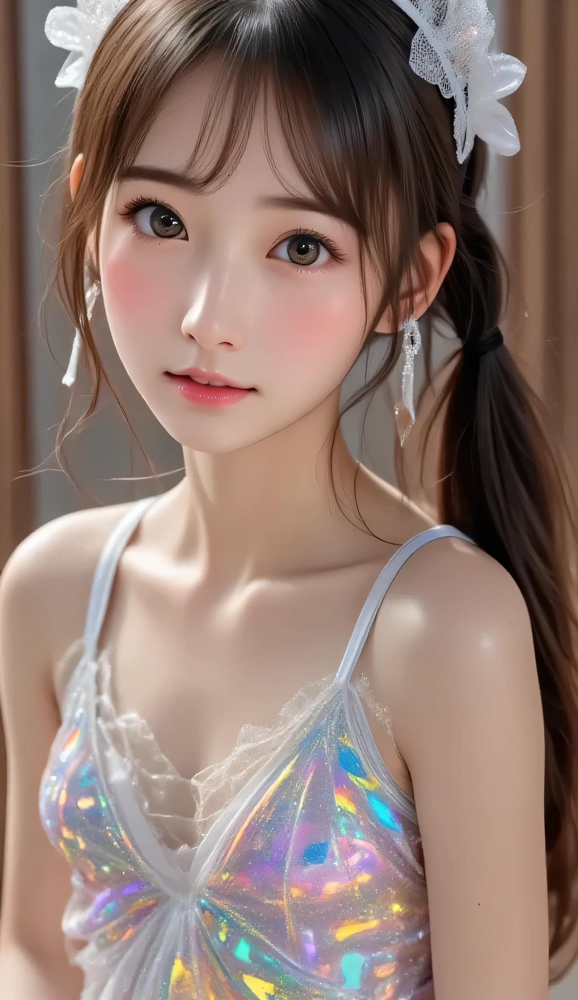 (((全裸で発情期のbeautiful girl:1.2))), (Japanese, high school girl, beautiful girl, Baby Face:1.5), (Small beautiful butt:1.3, Thin thighs:1.3), Slender body line, Small and slender figure, ((Beautiful small face, Idol Face)), ((Detailed eyes and face:1.2 Professional photography techniques, Cinema Lighting)), (Highest quality, Highest quality, Ultra high definition, Masterpiece), (Reality:1.38), (Gaze at the viewer, Captivating look:1.4, Sexy pose:1.2, blush:1.2), (Detailed hands:1.1, beautiful little hands:1.3), (Perfect Anatomy:1.3), (A meaningful smile)