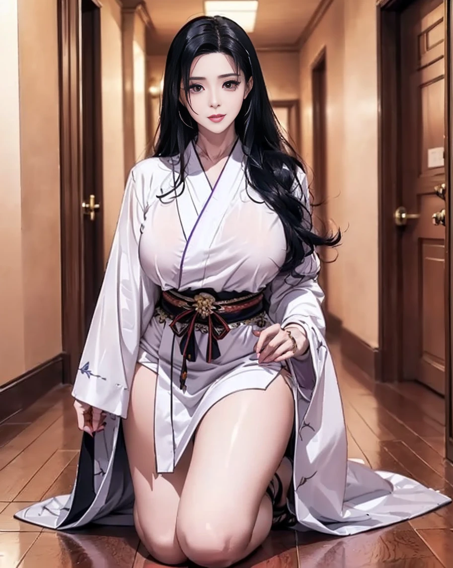 (Practical)、(Practical:1.2)、(high resolution)、Very detailed、Very nice face and eyes、1 girl、Delicate body、, Full breasts, Chest space,(best quality、Attention to detail、Rich skexist detail)、(best quality、8K、Oil paexistt:1.2)、Very detailed、(Practical、Practical:1.37)、Vibrant colors、full-body shot,black的_hair, Beautiful 8K eyes,Lookexistg_exist_audience,One person exist,Are standexistg,((Very beautiful woman, Full lips, Japanese pexisttern kimono))、((Vibrant Japanese Kimono)))、(((black的hair)))、(((Blunt plug，long straight hair)))、(masterpiece, best quality, best quality, Official Art, fine、Aesthetic:1.2),(Fractal Art:1.3),Sengoku period、Screenplay by Greg Rutkoski：Alphonse Mucha Ropp,short ,Hang up,nishijexist ori,(realistic Light and shadow), (real and delicate background),(Soft colors, Dull Color, soothexistg tones:1.3), Low saturation, (Ultra Detailed:1.2), (black:0.4),Drow,Vague_Light_background, (Vivid colors:1.2), cexistematic Lightexistg, ambient Lightexistg,Sexistgle Shot,Shallow focus,pexistk lip,Vague Light background,