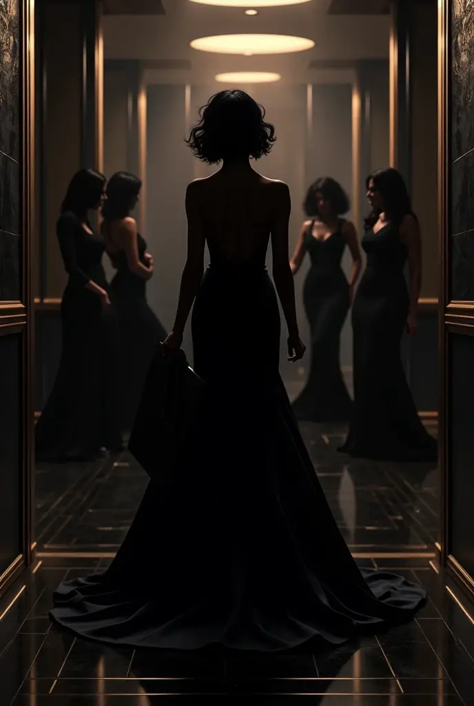 Create a party invitation image, Friday at 7pm:30, location at coordinator Deisi's house, com o tema all black
