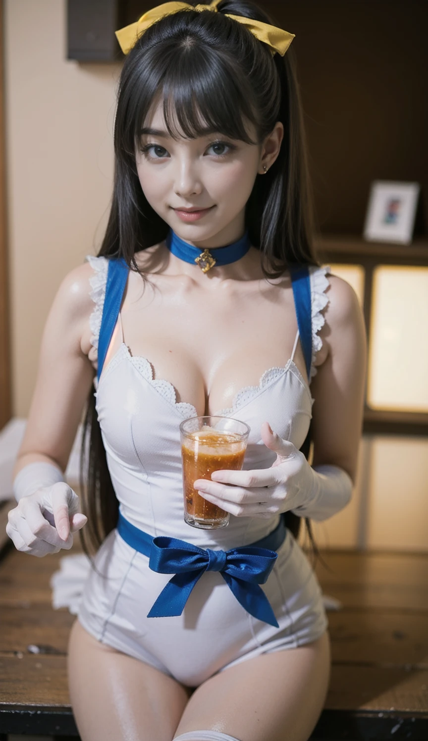 steampunk, american movie actress, Worldly beauty, レオタードとsteampunkと組み合わせ, High resolution, very big, It&#39;s sticking out, wide open crotch, The shape of the is clearly visible, genitals are clearly visible, wide open crotch, A leotard that sticks to wet skin, Thin leotard,Sheer leotard,White leotard,