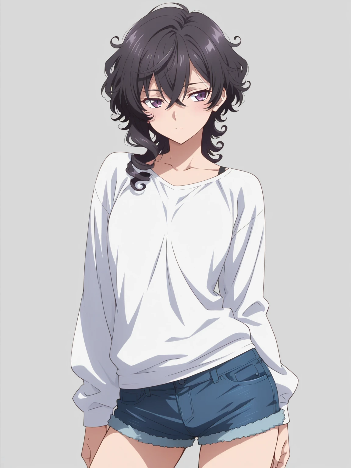 Guy, slightly tanned, dark curly hair, grey eyes, mole under left eye, dick, ahegao