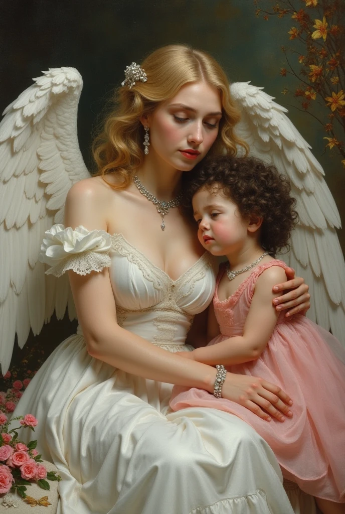 Our Lady with an angel in her arms