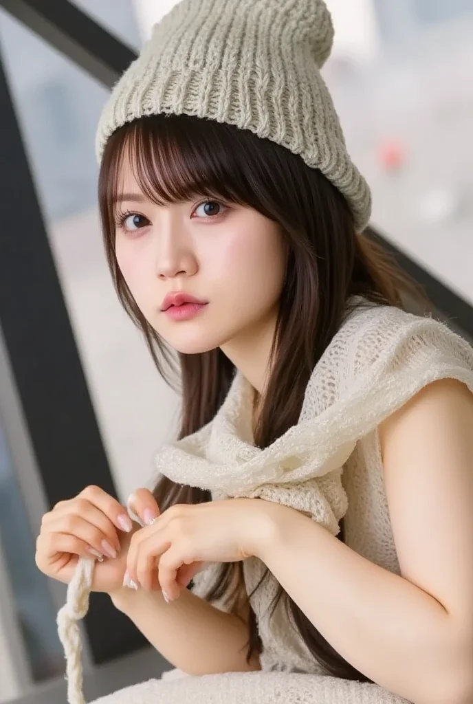 Smile、natta、Raw photography、(((Portrait of extreme beauty)))、((glistning skin))、1人、17-year-old beautiful girl in Prague、bright expression、((brown haired))、(Show cleavage)、(oversized hoodie)、[Big blue eyes that shine like jewels]、Glossy glossy skin、Silky long straight hair、eye liner、Beautiful bangs、Hair between the eyes、((​masterpiece、top-quality、ultra-detailliert、Film Light、intricate-detail、hight resolution、ighly detailed))、细致背景、8KUHD、Digital SLR、Soft light、hightquality、Film grain、FujifilmXT3 、Shallow depth of field、natural soft light、Kamimei、beutiful breast、cowboy  shot