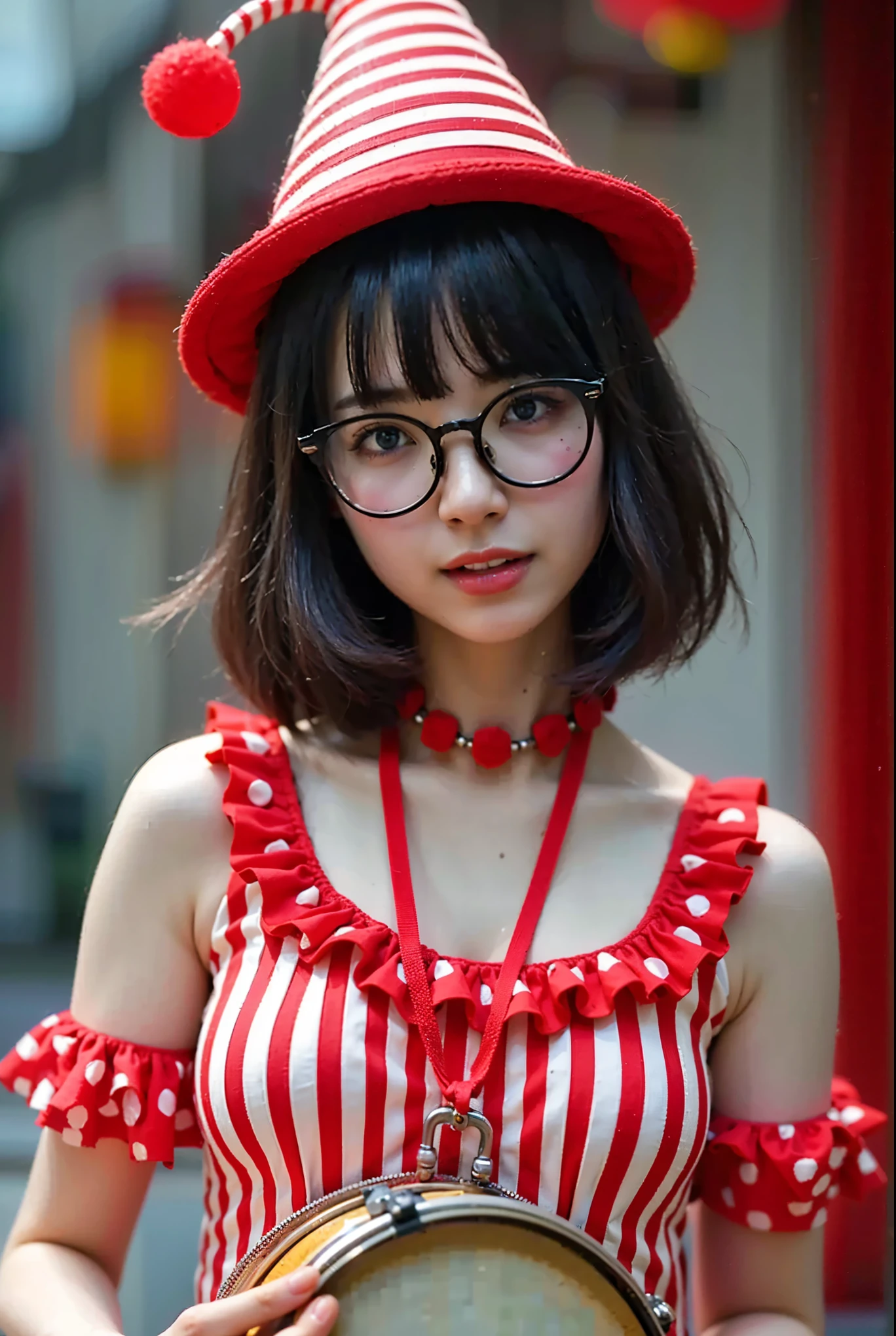 (Completely live action:1.37), (Amazingly realistic textures:1.37), (masterpiece, best quality:1.2), (8k uhd, 16k, 32k, ultra high res), amazingly realistic skin, amazingly realistic photo, superrealism, (photorealistic:1.37), (RAW photo), ultimately realistic, (ultimately realistic all details), (ultimately realistic all textures), super realistic lighting, super realistic shadow, (japanese girl:1.5), (realistic idol face), smiling, happy, super realistic face, ultimately realistic skin, ultimately realistic eyes, (mascara:1.35)ultimately realistic background, ultimately realistic detail up, kkw-ph1, GotouMaki, (Canon EOS R6, 85mm, 1/200s, f/5.6, ISO 1600), (tattoo), (mechanical armor:1.37), (sel-frame glasses), (blue eyes:1.2), (silver hair:1.3), 
