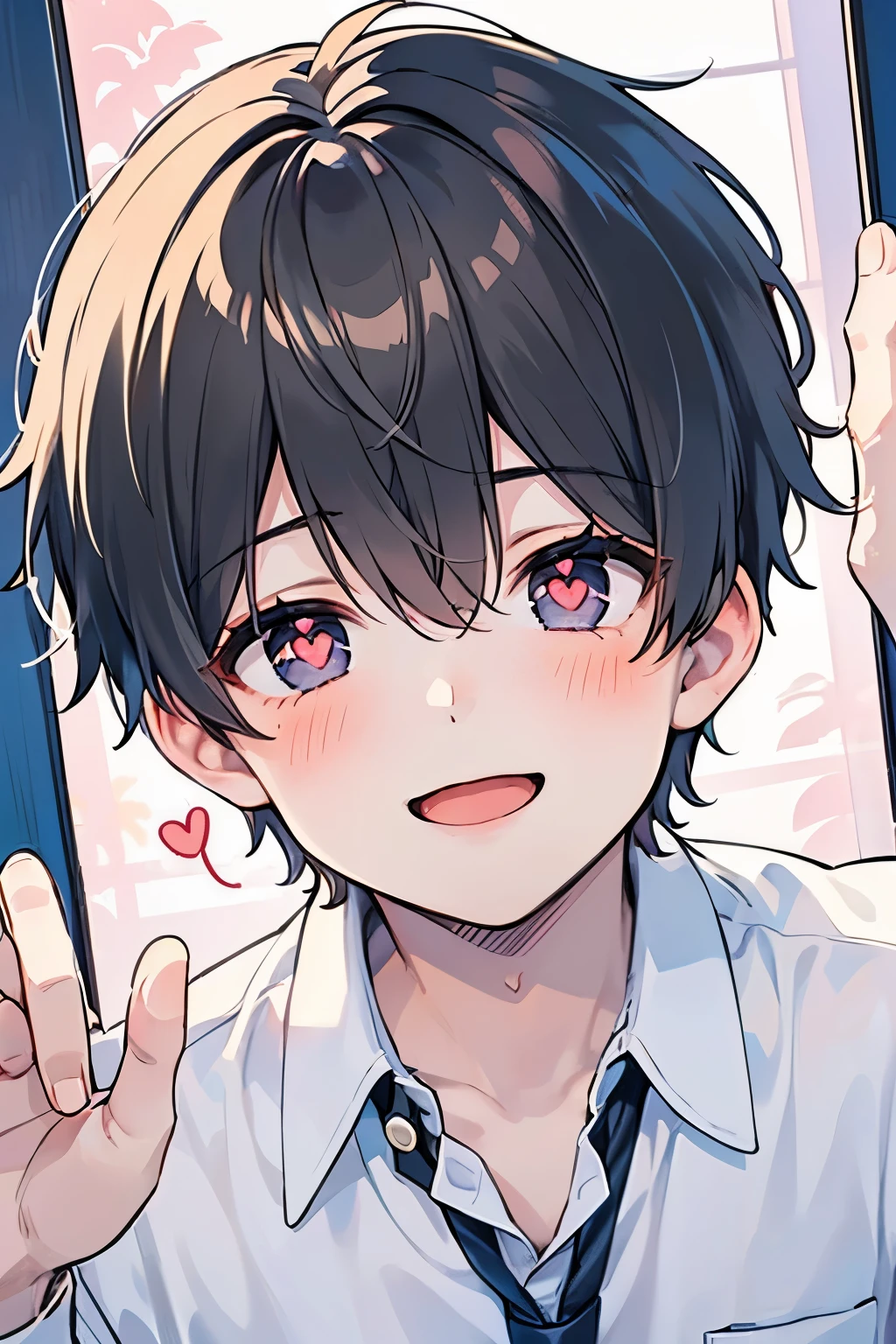 (Masterpiece),((1-boy ,gay,male:1.5)),(hypnosis:1.0),((ahegao,Ohogao:1.0)),Grinning face,I'm holding my hand on the glass and looking here,((Heart eyes Love eyes:0.7)),((Hypnotizing Viewer:1.0)),(nsfw:0.8),(naked:0.5),