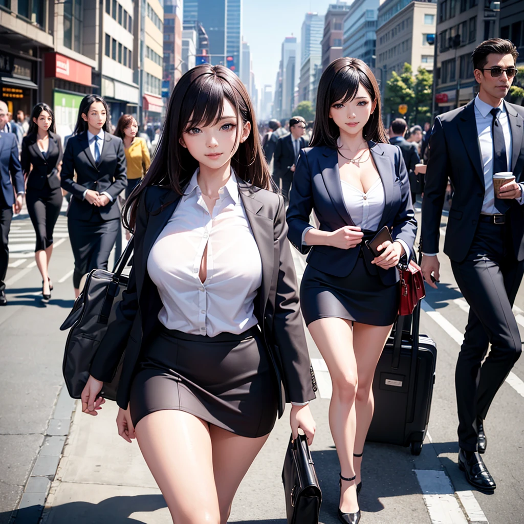 Office worker woman in pink business suit、((top-quality、8K、masterpiece:1.3))、full body Esbian、focus clear:1.2、Excellent style:1.4、masuter piece、(Realisticity: 1.35)、(Photorealsitic:1.37)、Sexy gravure idol pose
Real、realisticlying、Raw foto、hyperdetailed face((The face of the Japan idol(乃木坂アイドル)))、hyper detailed background(blue open sky、Downtown)、detailed costume(a miniskirt)、Detailed body、Detailed skin、full body Esbian、All women