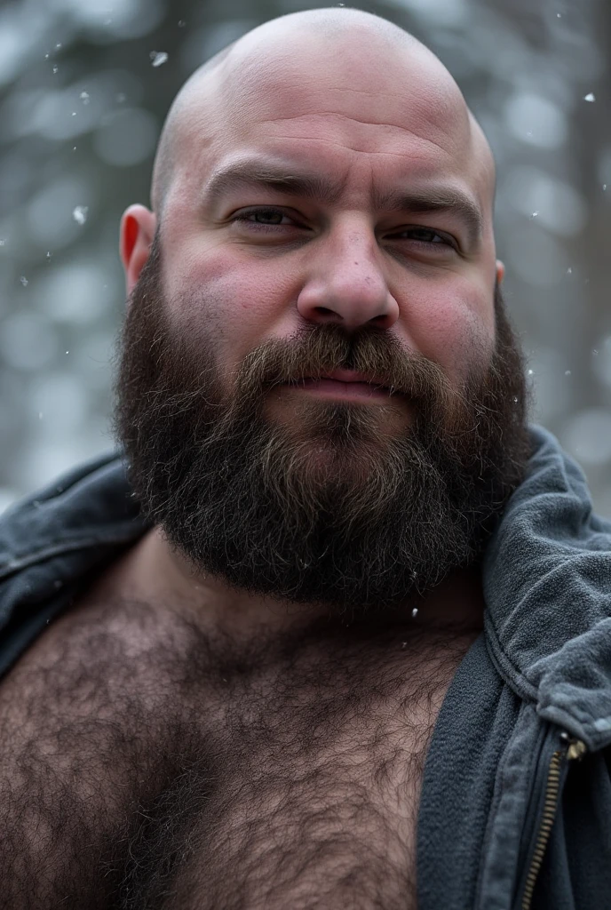 Hyperrealistic Very Realistic 8K Resolution Very Realistic Best Ultra High Definition resolution Very Realistic Photorealistic picture of a realistic bearded hairy Bald Kratos man in the snow, handsome stocky black, man with on, God of War Ragnarok Kratos, strong hairy chest and arms, with very realistic tattoos, very realistic hairy strong chest and arms, very realistic hairy chest, very realistic pecs, very realistic strong legs, in tiny realistic underwear with bulges, very realistic lips, very realistic lip details, very realistic belly, very realistic eyes, very realistic eyes details, very realistic thick chubby neck, very realistic neck lines, very realistic neck details, very realistic face, very realistic face details, 47 year old man, small transparent underwear, bald, very realistic kratos muscle bear beefy buff beefy bear buff beefy big belly thick big beefy big manly bulky muscular bodybuilder muscle bear, very realistic, very realistic photography, very detailed, full body portrait, 8k Resolution, very defined details, cinematic, 8k, epic Steven Spielberg movie still, sharp focus, by pascal blanche rutkowski repin artstation hyperrealism painting concept art of detailed character design matte painting, 8k resolution God of War Ragnarok