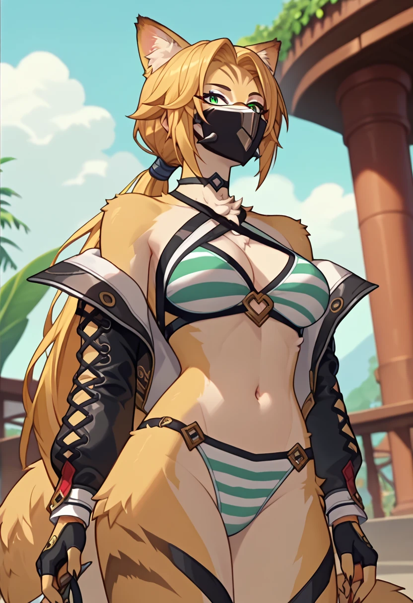 1 girl, detailed blue eyes, lange wimpern, detailed beautiful face, 4k quality, Long twintails, (Long blonde hair:1.4), (arms behind back:1.3), Red rope, blushing, (Big breasts:1.6), (white bikini, 18 jears old:1.6), OTN, Gag, gagged, shibari, bondage, laying on a beach, liegend auf einer Strandliege, erhobene Augenbrauen, pralle Brüste, Front View of girl, detaillierte nah aufnahmen