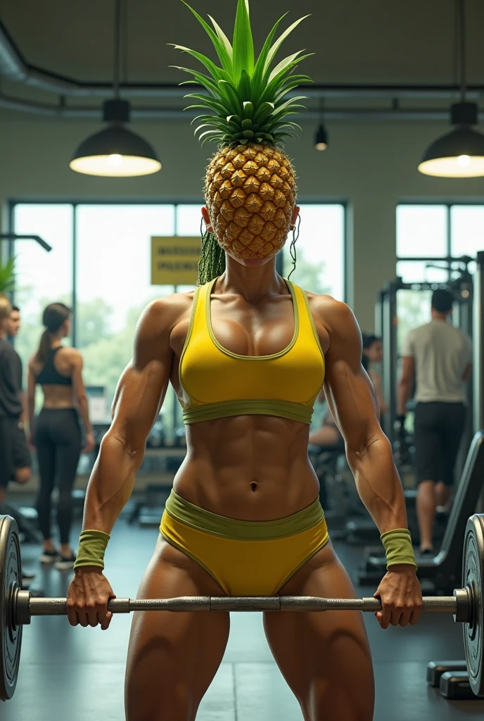 a dumbbell, but instead of weights, let them be bananas