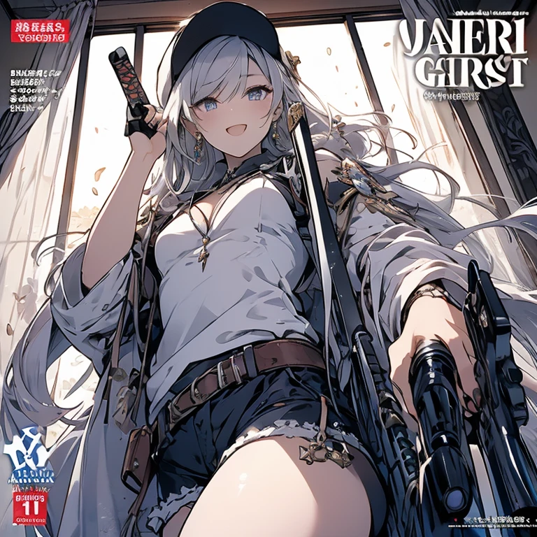 (small breasts:1.2), (perky chest:1.2), (pointed chest:1.2), (Pudding cake magazine cover:1.3),(from above:1.0),(shoot from the side:1.1),masterpiece, 1girl, Amazing Cleavage:1.1, thin waist, optimum,tmasterpiece,hight resolution,best qualtiy,hyper HD,super detailing,awardwinning,a 18yo cute girl,(The upper part of the body),anatomy correct,Beautiful Black miniskirt,garters,Gaze,Small face,bangss,holster,Beautuful Women,hands up,leg holster,Gaze,black boots,Cowboy Shot,cute face,a blond,Longhaire,Twin-tailed,Braids, Hairline,(scarlet eyes),long eyelasher,Hanging eye corners,White skin of the, ((see through camisole:1.1)), ((Sheer nipples:1.0)),Rocket Tits,(Slim body),smile,seductive weak smiling,(with sparkling eyes and a contagious smile),little open mouth, Looking at Viewer,