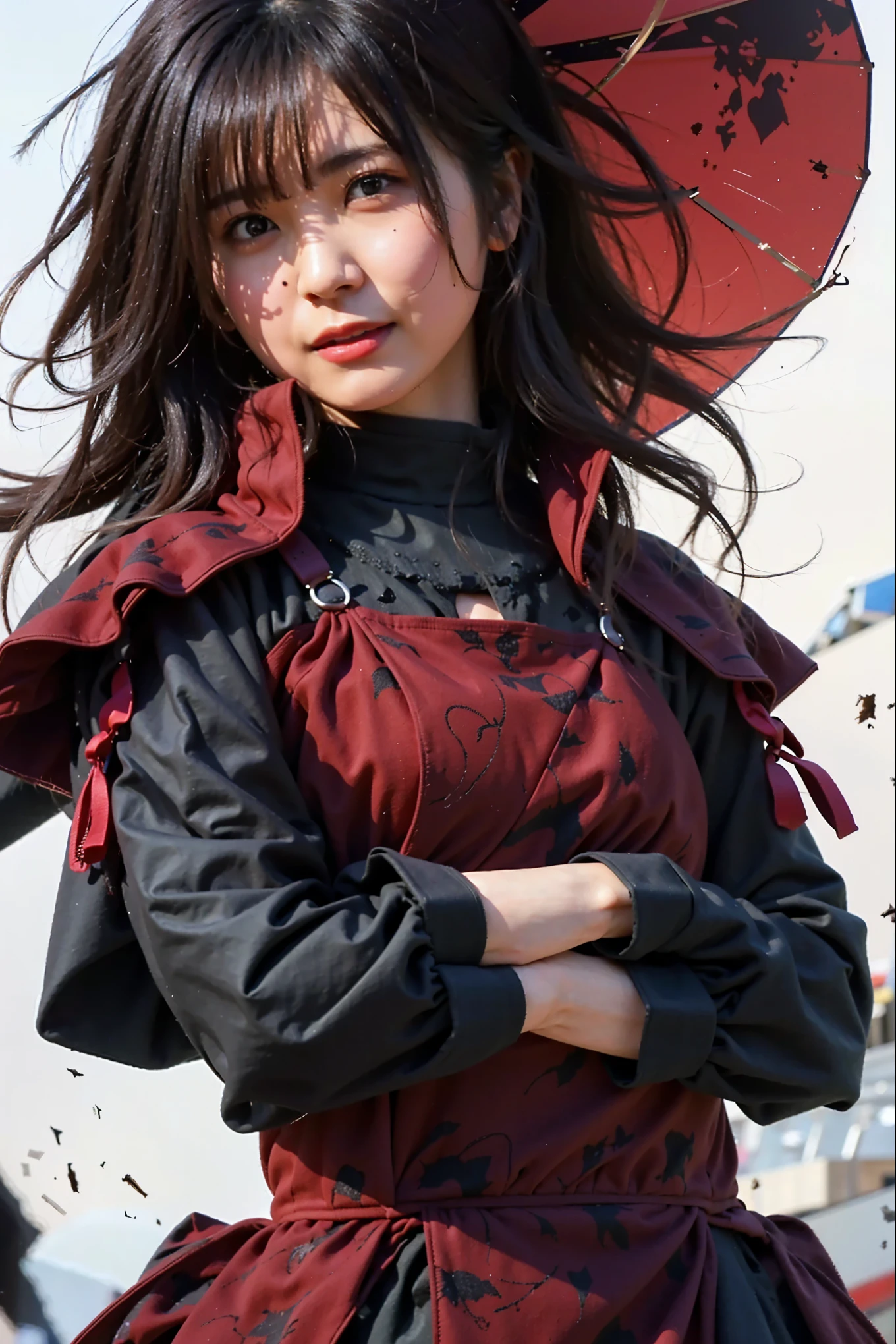 (Completely live action:1.37), (Amazingly realistic textures:1.37), (masterpiece, best quality:1.2), (8k uhd, 16k, 32k, ultra high res), amazingly realistic skin, amazingly realistic photo, superrealism, (photorealistic:1.37), (RAW photo), ultimately realistic, (ultimately realistic all details), (ultimately realistic all textures), super realistic lighting, super realistic shadow, (japanese girl:1.5), ((young face)), smiling, happy, super realistic face, ultimately realistic skin, ultimately realistic eyes, (mascara:1.35)ultimately realistic background, ultimately realistic detail up, kkw-ph1, GotouMaki, (Canon EOS R6, 85mm, 1/200s, f/5.6, ISO 1600), (tattoo), (mechanical armor:1.37), (sel-frame glasses), (blue eyes:1.2), (silver hair:1.3),