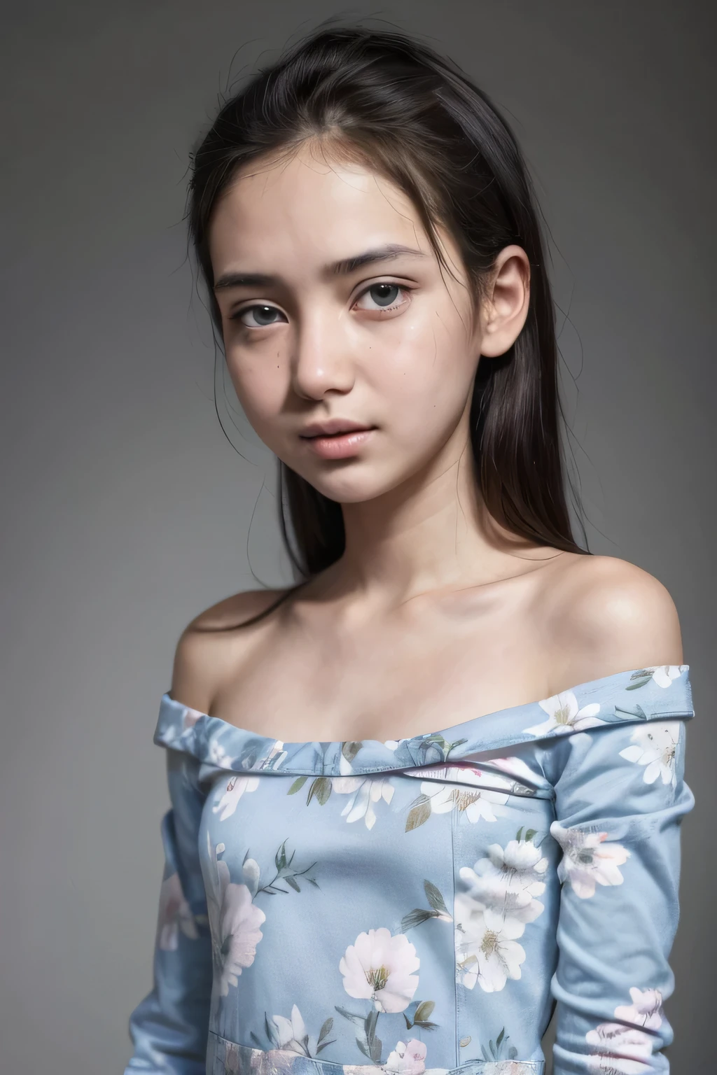 (Strapless dress), Chubby adorable, 2 girl, (face to face), , baby face, happy, half body portrait, (face details: 1), (eye details: 1), ((flat chest:1.44)). wearing transparent transparency soft soft long shirt, ((tomboy hair)), .. Cute posed. proportional body. Ultra High Res. realistic: 1.4, UHD, (floral pattern), view from side seductive pose (naked white)